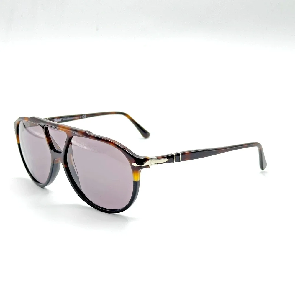 Persol Sunglasses PO3217S 1089R5 Brown Black Tortoise Pilot Frame Grey Lens 59mm